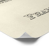 独立宣言ポートレート署名 ポスター (角)