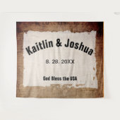 独立宣言📜ヴィンテージ結婚式 タペストリー (正面(横))