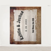 独立宣言📜ヴィンテージ結婚式 タペストリー (正面)