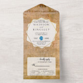 独立宣言📜米国議会 オールインワン招待状 (内側)