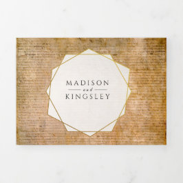 独立宣言📜米国議会 三つ折り招待状