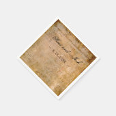 独立宣言📜結婚の保留 スタンダードカクテルナプキン (角)