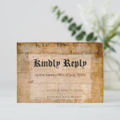 独立宣言📜結婚の保留 出欠カード (スタンド正面)