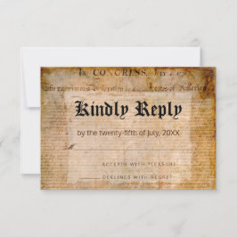 独立宣言📜結婚の保留 出欠カード