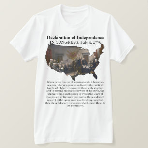 独立宣言連邦議会(1776年7月4日) Tシャツ