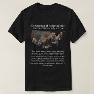 独立宣言連邦議会(1776年7月4日) Tシャツ