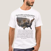 独立宣言1776年7月4日 Tシャツ (正面)