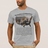独立宣言1776年7月4日 Tシャツ (正面)