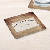 独立宣言📜1776年 スクエアペーパーコースター (アングル)