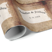 独立宣言📜1776結婚年 ラッピングペーパー (ロールコーナー)