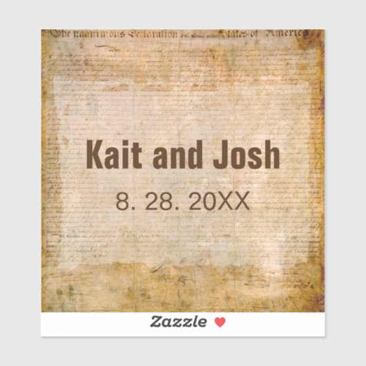 独立宣言📜1776 シール (シート)