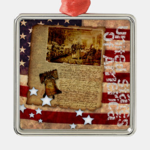 独立宣言1776 メタルオーナメント