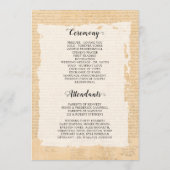 独立宣言📜1776 Parchment プログラム (裏面)