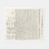 独立宣言7月4日アメリカ フリースブランケット (正面(横))