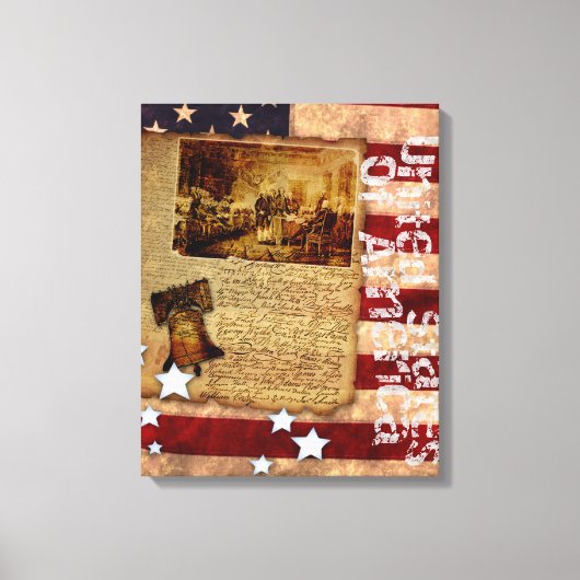 独立宣言 キャンバスプリント (正面)