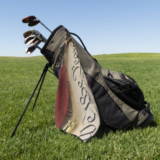 独立宣言 ゴルフタオル (グリーン)