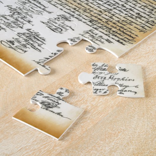 独立宣言 ジグソーパズル (側面)