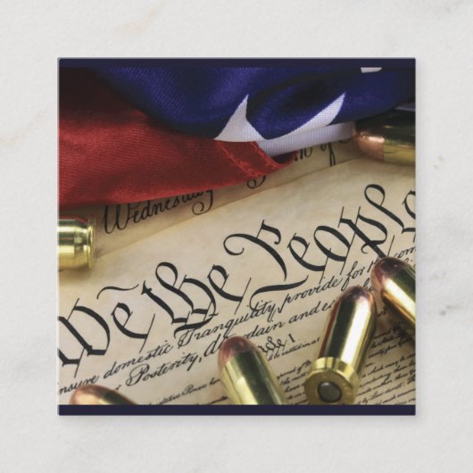 独立宣言 スクエア名刺 (正面)