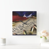 独立宣言 スクエア壁時計 (ホーム)