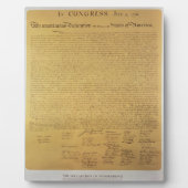 独立宣言 フォトプラーク (正面)