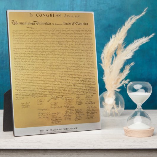 独立宣言 フォトプラーク (側面)