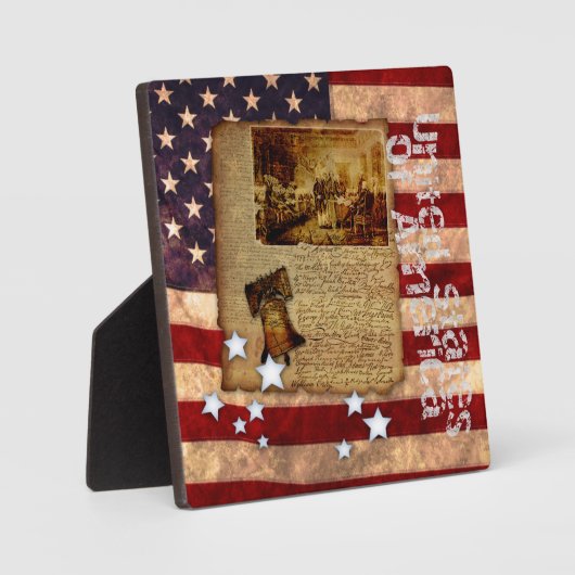 独立宣言 フォトプラーク (正面)