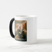 独立宣言&ベンフランクリン引用文 モーフィングマグカップ (正面左)