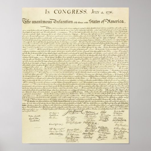 独立宣言 ポスター (正面)