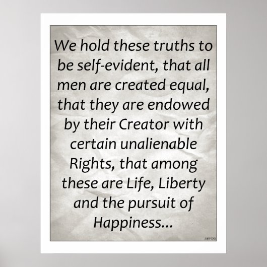 独立宣言 ポスター (正面)