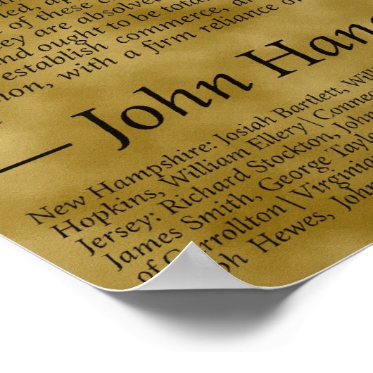 独立宣言 ポスター (角)