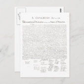 独立宣言 ポストカード (正面/裏面)