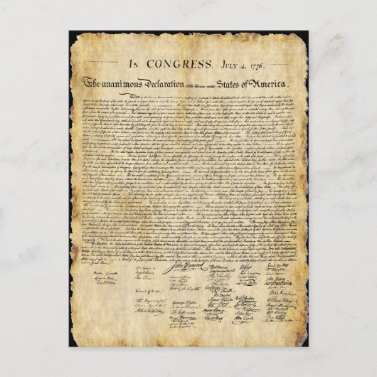 独立宣言 ポストカード (正面)