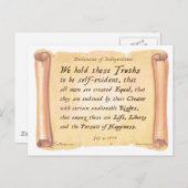 独立宣言 ポストカード (正面/裏面)