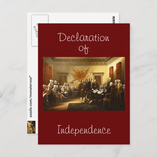 独立宣言 ポストカード (正面/裏面)
