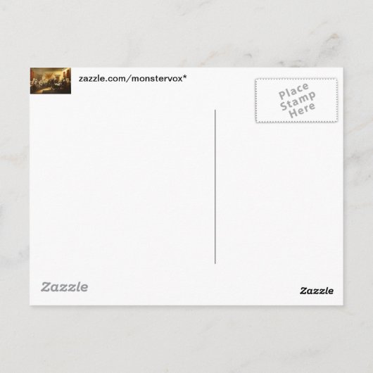 独立宣言 ポストカード (裏面)