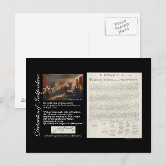 独立宣言 ポストカード (正面/裏面)