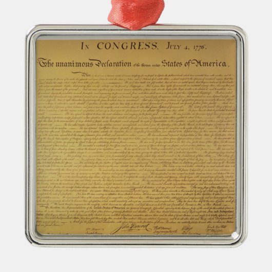 独立宣言 メタルオーナメント (正面)