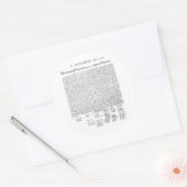 独立宣言 ラウンドシール (封筒)