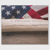 独立宣言 ラッピングペーパー (フラット)