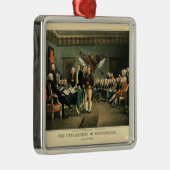 独立宣言，復元，クリスマス メタルオーナメント (右)