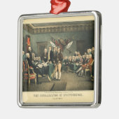 独立宣言，復元，クリスマス メタルオーナメント (左)