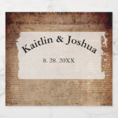 独立宣言📜 1776ヴィンテージ ビールラベル (シングルラベル)