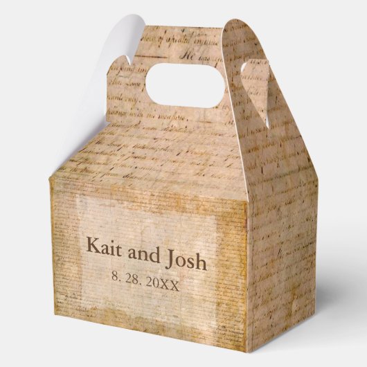 独立宣言📜 1776ヴィンテージ フェイバーボックス (裏面)