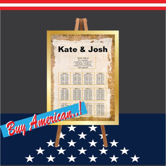 独立宣言📜 1776座席表 ポスター