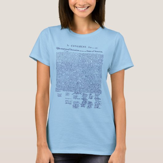独立宣言， 1776 Tシャツ (正面)