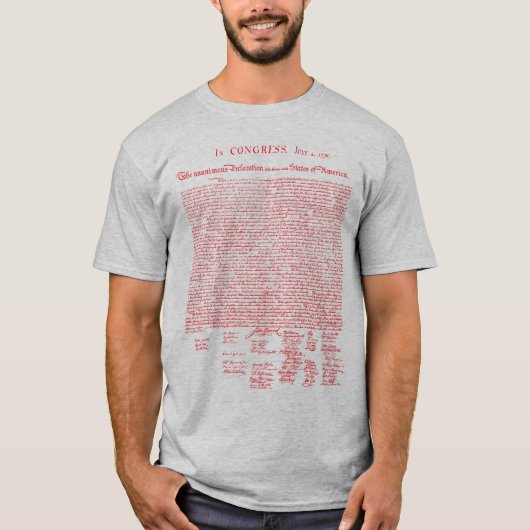 独立宣言， 1776 Tシャツ (正面)