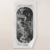 独立宣言:2ドル札、エッチング バスタオル (バスタオル)