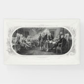 独立宣言：2ドル札、エッチング 横断幕 (横)