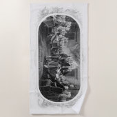 独立宣言：2ドル紙幣、彫刻 ビーチタオル (正面)