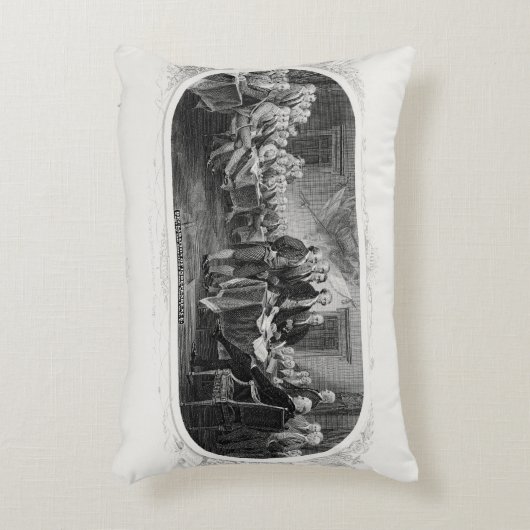 独立宣言: $2 Bill,エッチング アクセントクッション (正面(垂直))